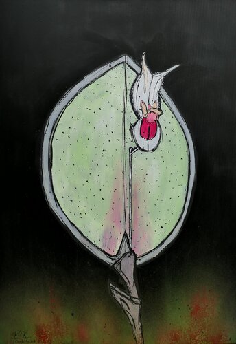 Exotic Orchid by Kiki Bragard, 회화 for Sale on Singulart