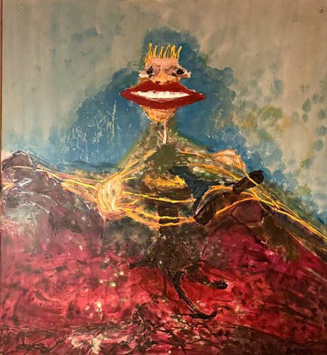 King of Frog di Dana Puhosh, Pittura in vendita su Singulart