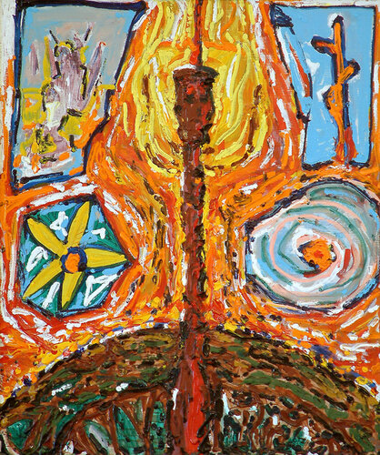 Light of world by Dana Puhosh, Painting for Sale on Singulart