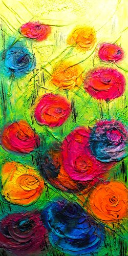 bunter Mix van Cornelia Seibt, Schilderij te koop op Singulart