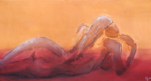 die Liegende by Cornelia Seibt, Painting for Sale on Singulart
