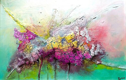 Gartenidylle par Cornelia Seibt, Peinture en vente sur Singulart