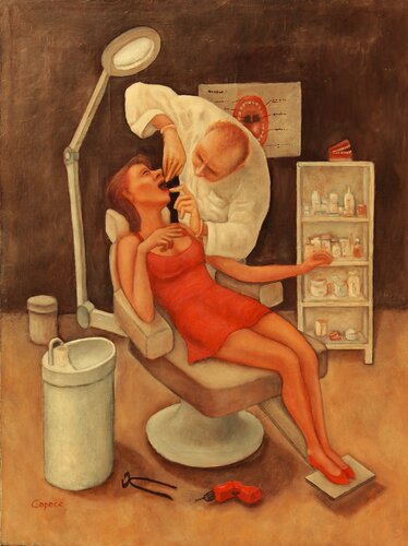 Il dentista. van Nunzio Capece, Schilderij te koop op Singulart