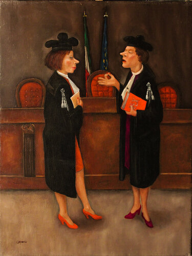 Le avvocatesse. van Nunzio Capece, Schilderij te koop op Singulart