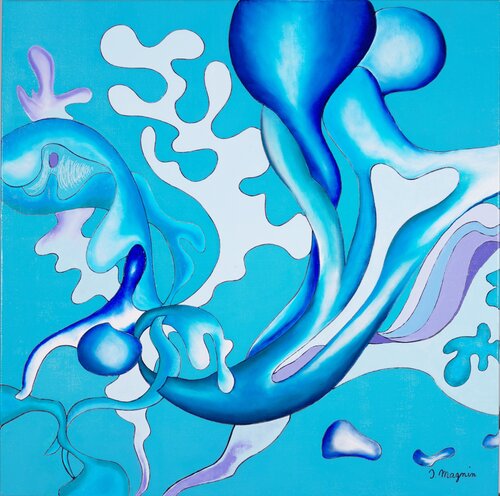 Valse aquatique van Isabelle MAGNIN, Schilderij te koop op Singulart