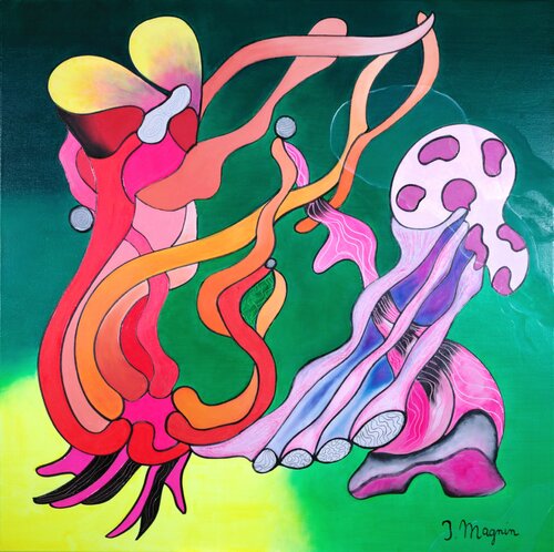 Invitation à la Valse von Isabelle MAGNIN, Malerei kaufen auf Singulart