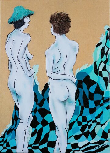 La Vague van Isabelle MAGNIN, Schilderij te koop op Singulart