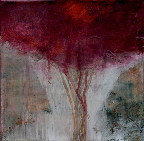 Red Tree, Dordogne, France von Robin Richmond, Malerei kaufen auf Singulart
