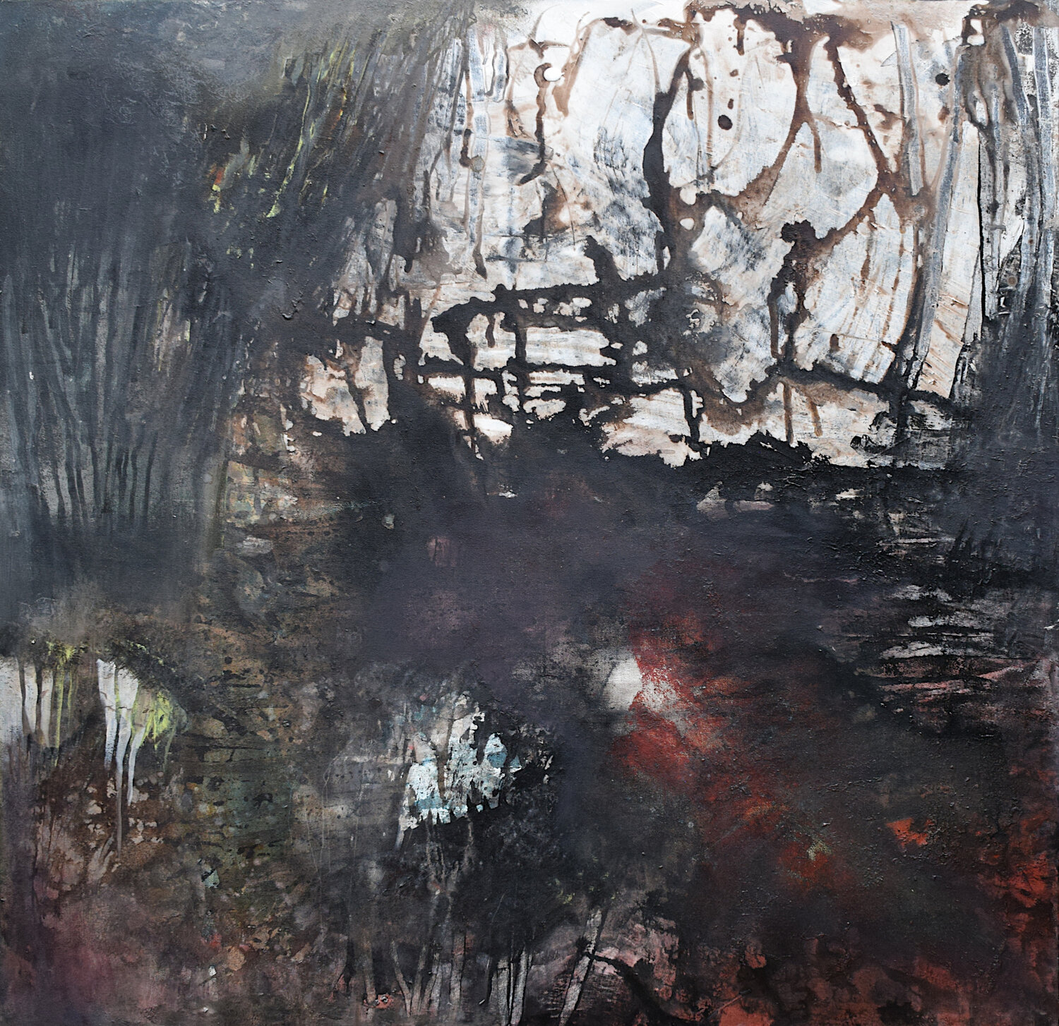 In a Dark Wood, France Robin Richmond Originalgemälde zu verkaufen
