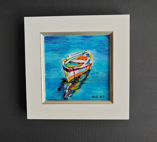 Dalmatia series-"Boat" von Maja Vukušić, Malerei kaufen auf Singulart