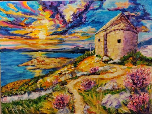 St. Jure on Perun van Maja Vukušić, Schilderij te koop op Singulart