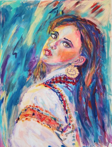She Knows by Maja Vukušić, Painting for Sale on Singulart