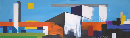 city abstract van Alexey Filatov, Schilderij te koop op Singulart