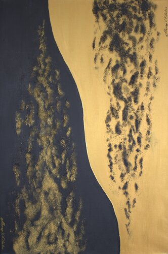 gold and black flame von Alexey Filatov, Malerei kaufen auf Singulart