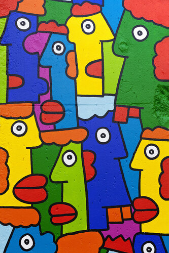 Talking Heads, Berlin Wall, Germany von Cosmo Condina, Fotografie kaufen auf Singulart