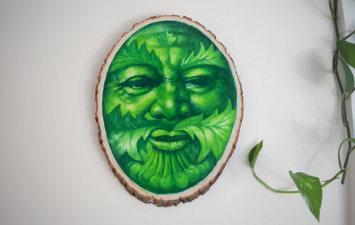 Green Man of Glaistig de Adam S Doyle, Pintura a la venta en Singulart