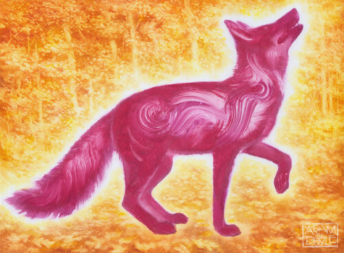 Vulpes Luminous Vulpes par Adam S Doyle, Peinture en vente sur Singulart