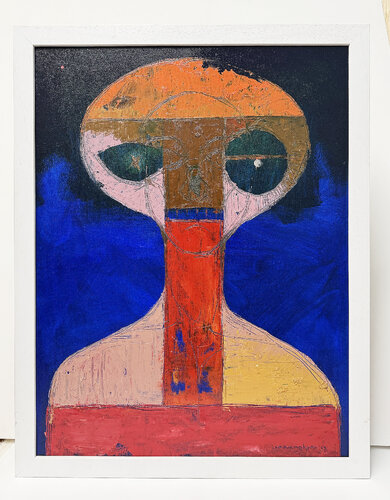 Deep in thought di Isaac Iken Emokpae, Pittura in vendita su Singulart