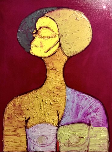 The Pride of Woman de Isaac Iken Emokpae, Pintura a la venta en Singulart
