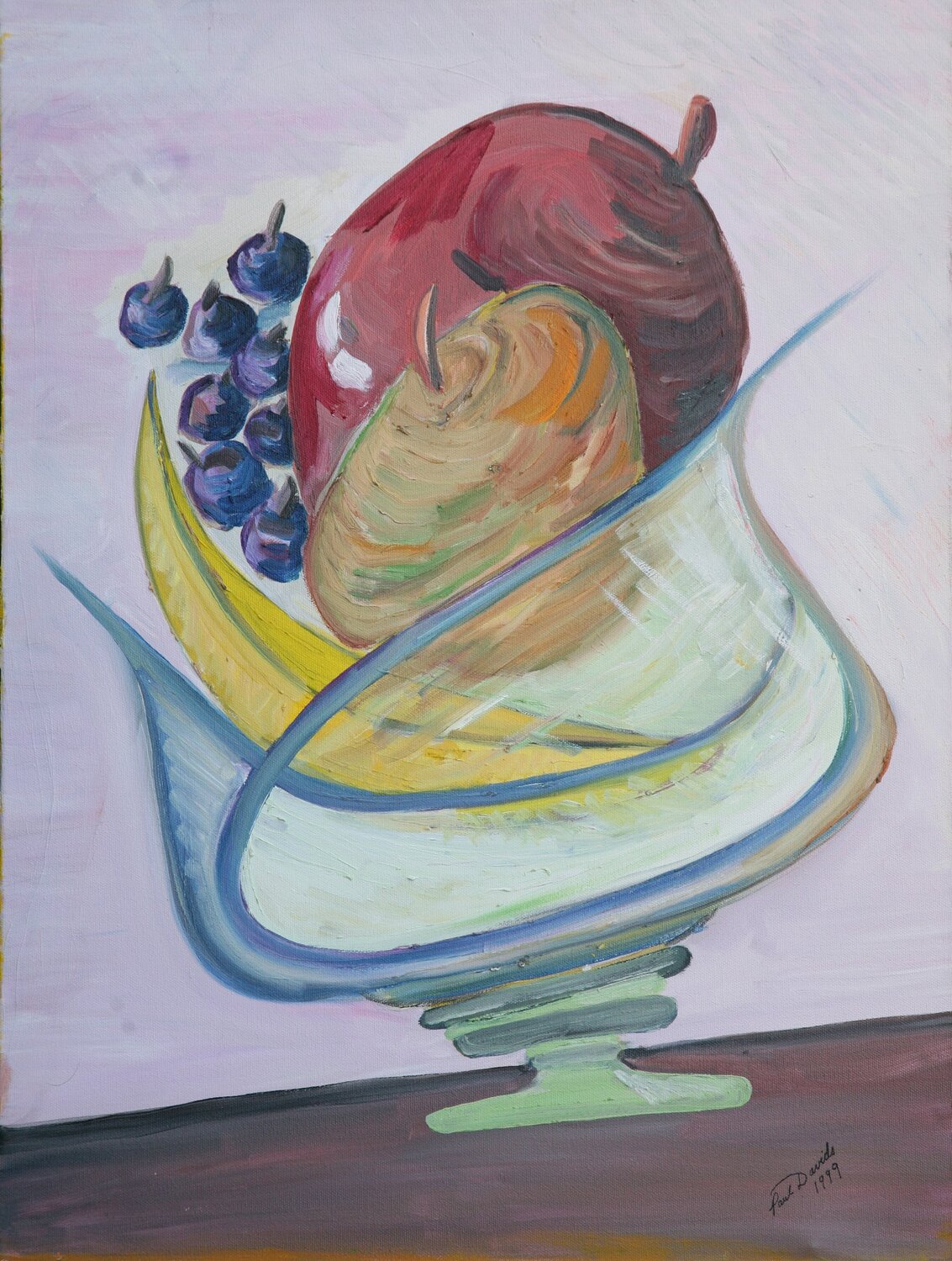 Fruit in a Crystal Bowl Paul Davids