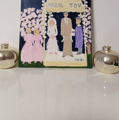 Wedding day van Linda Maarek, Schilderij te koop op Singulart