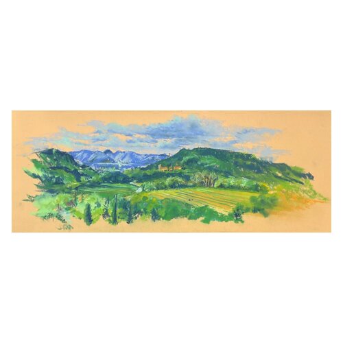 Paysage d'Ansouis von Manon Spina, Malerei kaufen auf Singulart