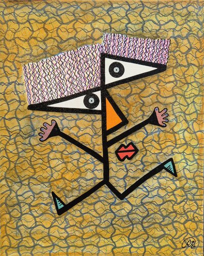 El bailarín geométrico van Ricardo Torres Martín, Schilderij te koop op Singulart