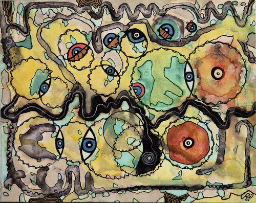Ojos en la niebla van Ricardo Torres Martín, Schilderij te koop op Singulart