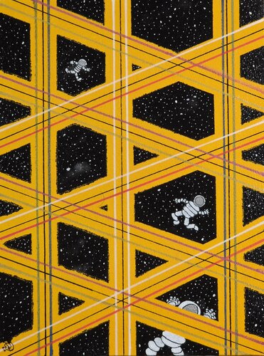 El último adiós de Major Tom y su desconocida tripulación by Ricardo Torres Martín, Painting for Sale on Singulart