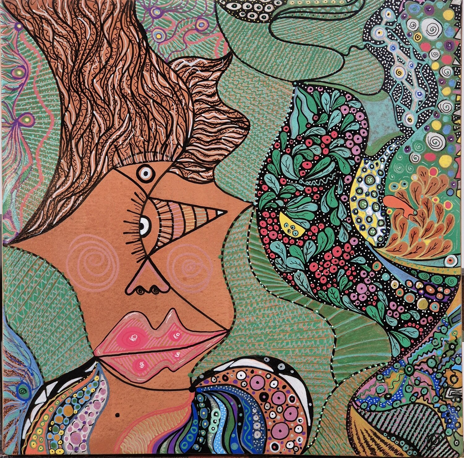 La mujer y la naturaleza Ricardo Torres Martín Originalgemälde zu verkaufen