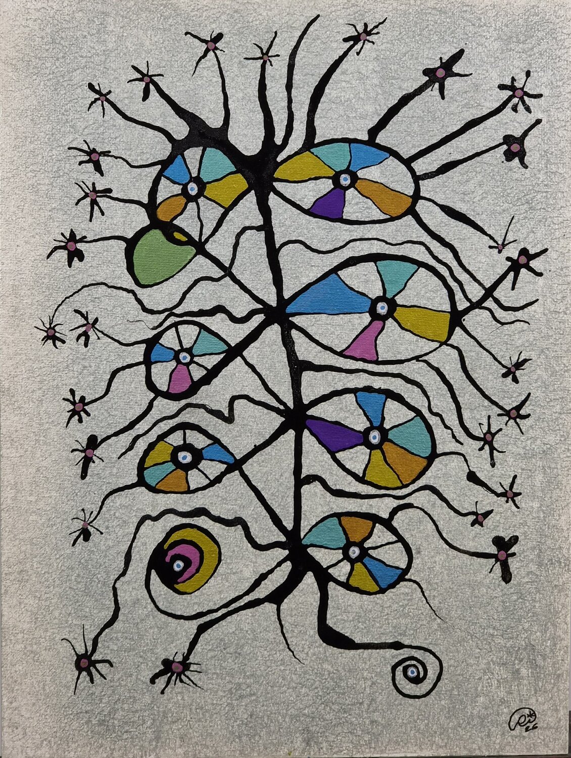 Red neuronal Ricardo Torres Martín Original painting for sale