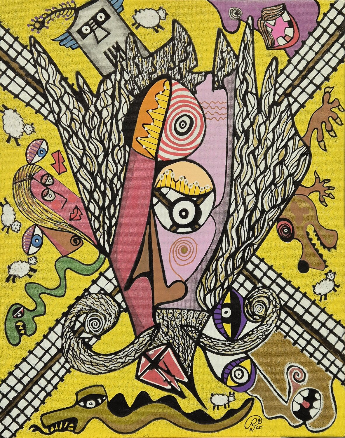 Crazy Quijote Ricardo Torres Martín Pintura original en venta