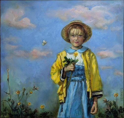 IN THE MEADOW by Ilgonis Rinkis, Painting for Sale on Singulart