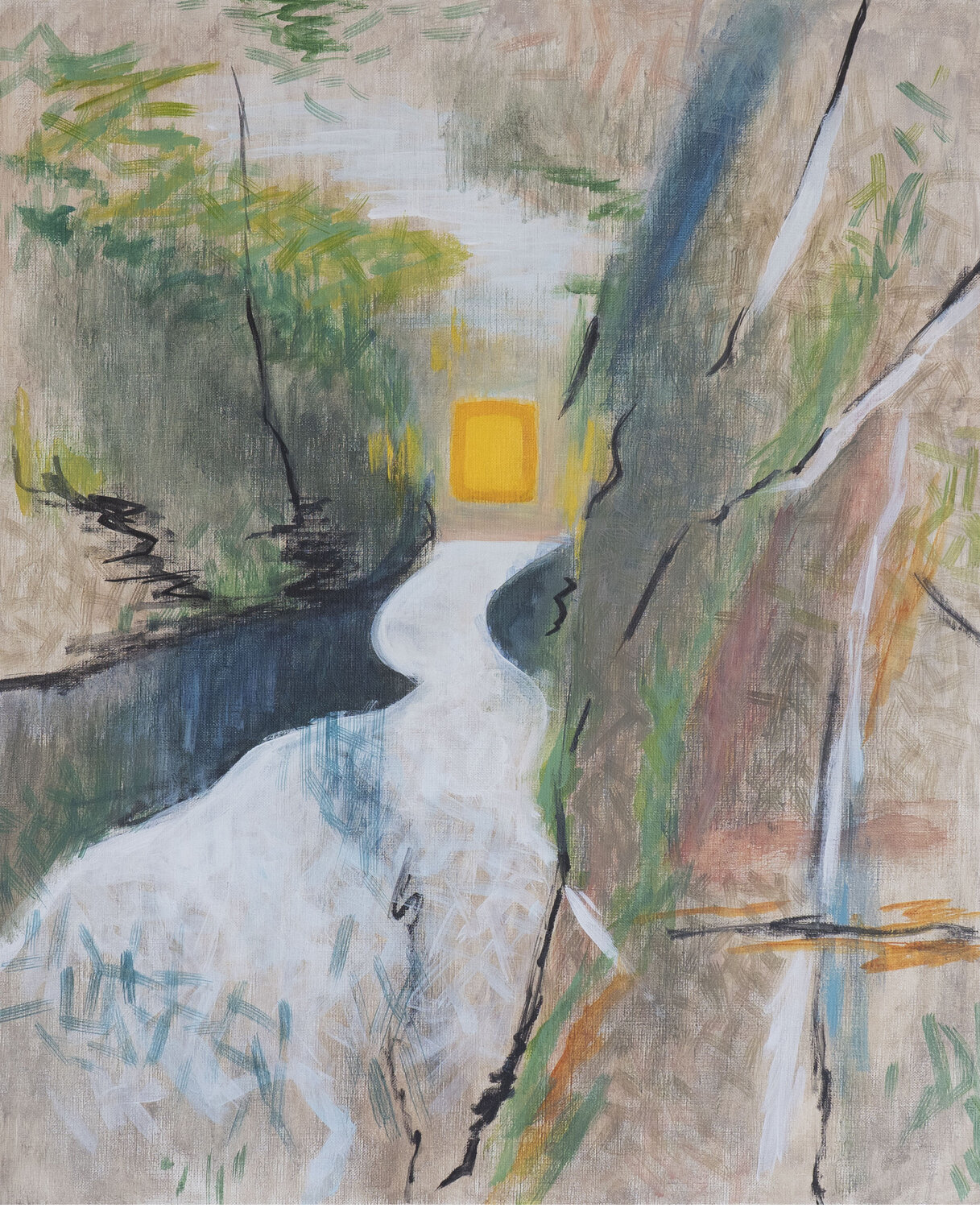Gold byōbu screen Riyona Nito