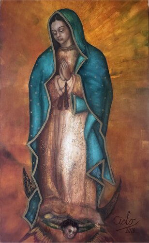 Virgen de Guadalupe de Cielo Rincon, Pintura a la venta en Singulart