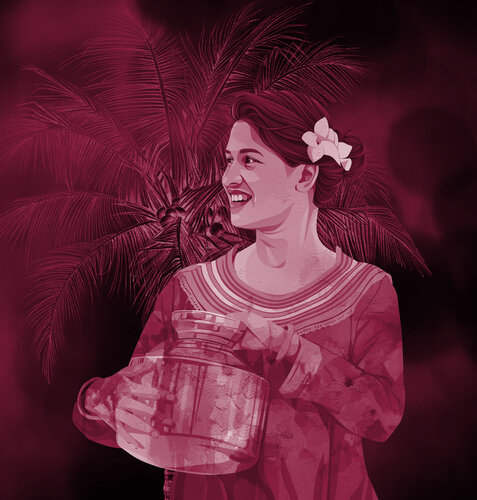 Where Cherry Red Remembers Us di ABDULLA YASIR, Digitale in vendita su Singulart