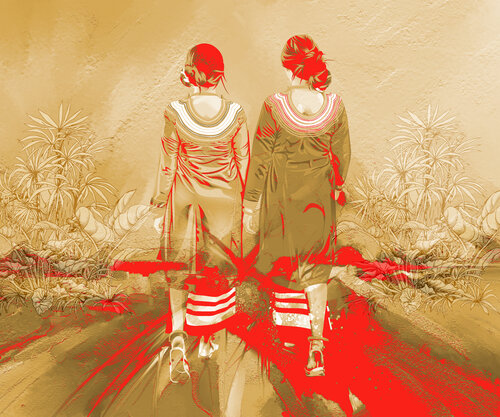 Cadmium Red Companions van ABDULLA YASIR, Digitaal te koop op Singulart