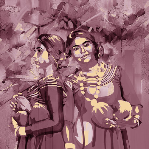 Sisters of the Coconut Offering di ABDULLA YASIR, Digitale in vendita su Singulart