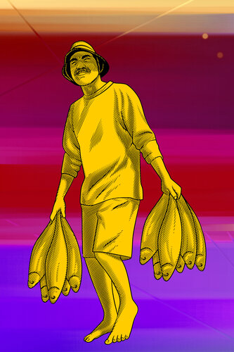 Bearer of the Catch von ABDULLA YASIR, Zeichnungen kaufen auf Singulart