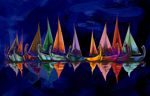 Midnight Line‑Up von ABDULLA YASIR, Digital kaufen auf Singulart