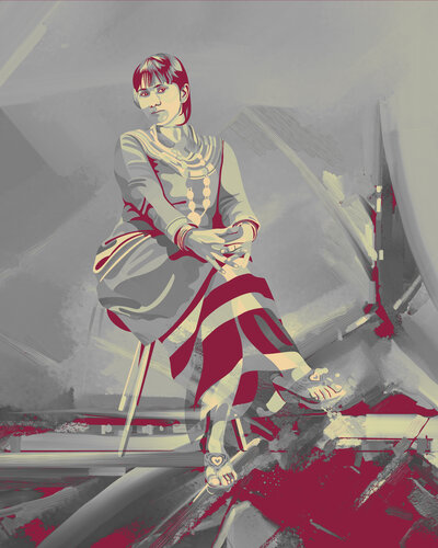 Seated in the Warm Quiet di ABDULLA YASIR, Digitale in vendita su Singulart