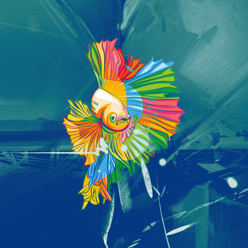 Chromatic Fighter van ABDULLA YASIR, Digitaal te koop op Singulart