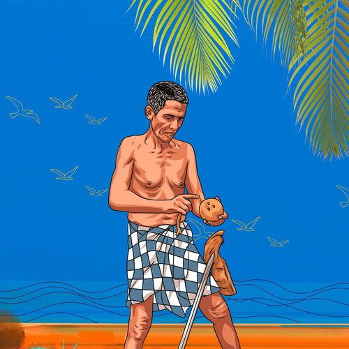 The Naked Coconut Husker — A Dying Craft von ABDULLA YASIR, Digital kaufen auf Singulart