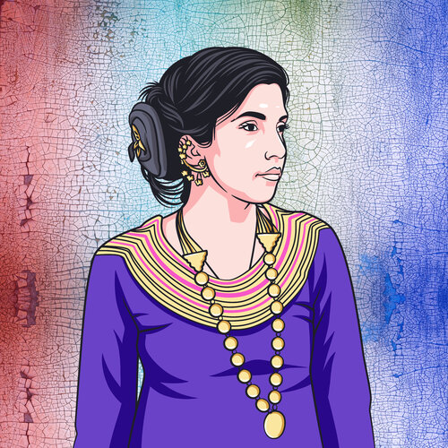 She Wonders What the World Remembers von ABDULLA YASIR, Digital kaufen auf Singulart