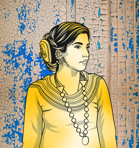 She Who Wears the Quiet Heritage by ABDULLA YASIR, Digital for Sale on Singulart