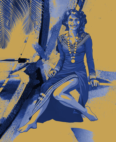 Daughter of the Indigo Shore par ABDULLA YASIR, Digital en vente sur Singulart