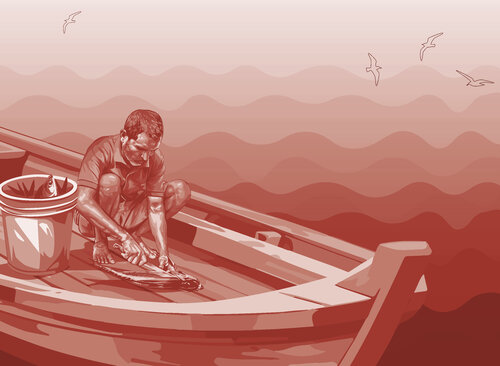 Sepia Ritual: Anatomy of a Tuna de ABDULLA YASIR, Digital a la venta en Singulart