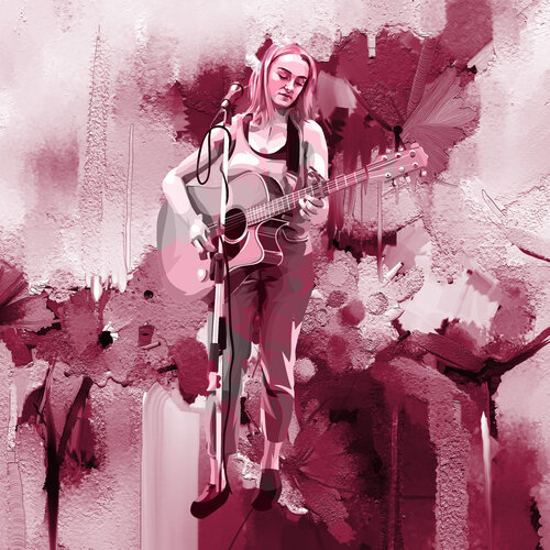 Red Aria at the Edge of Silence di ABDULLA YASIR, Digitale in vendita su Singulart