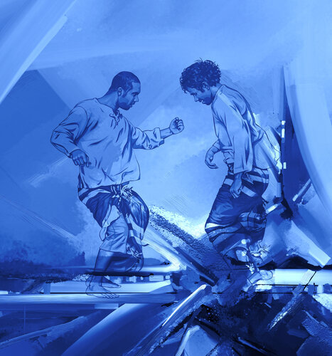 Echoes in Indigo di ABDULLA YASIR, Digitale in vendita su Singulart