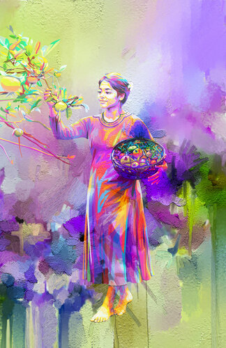 Kulhavah Falu Rani: The Queen Who Lost the Mangrove Apple von ABDULLA YASIR, Druck kaufen auf Singulart